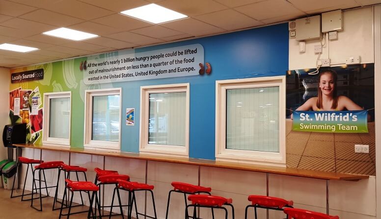 Canteen Wall Graphic Design